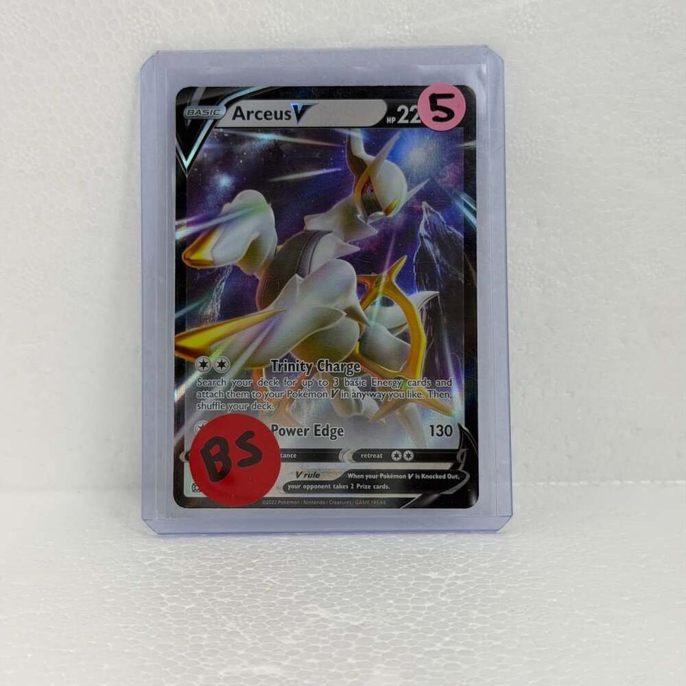 Pokemon Arceus V 122/172 Ultra Rare Holo Brilliant Stars Card